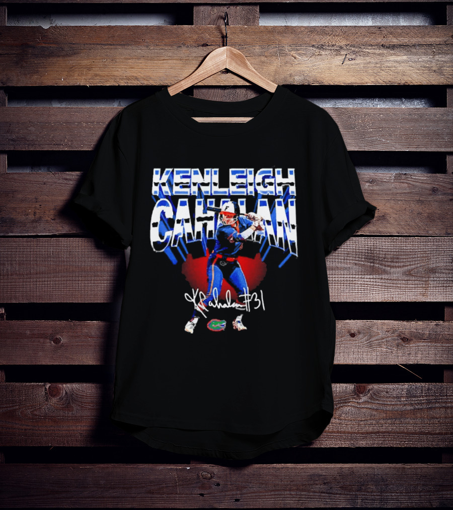 Kenleigh Cahalan Florida Gators Softball 31 Signature Player T-Shirt