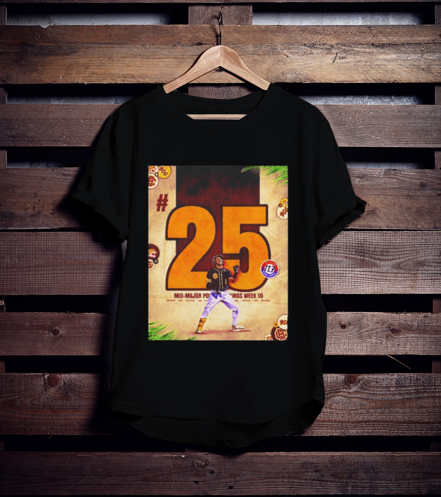 #25 Mid Major Power Rankings Week 10 Bethune Cookman Wildcats T-Shirt