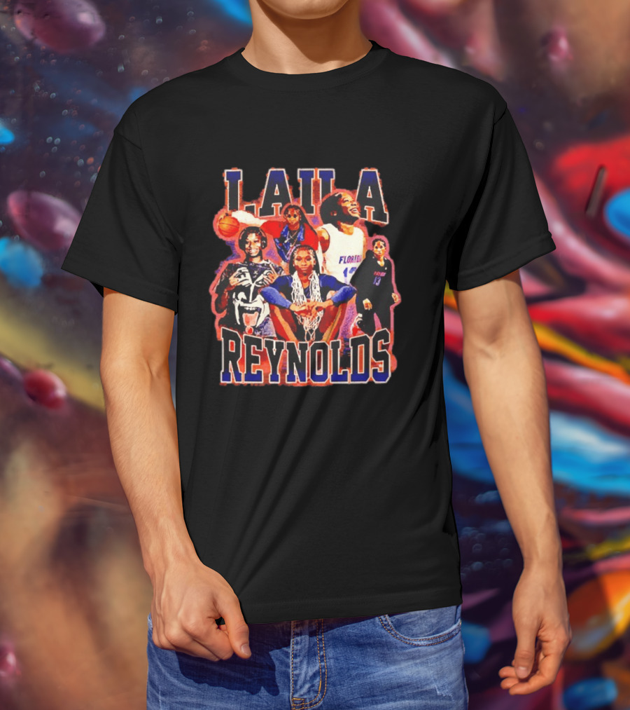 Laila Reynolds Florida Gators Basketball Caricature NCAA Men's Team T-Shirt