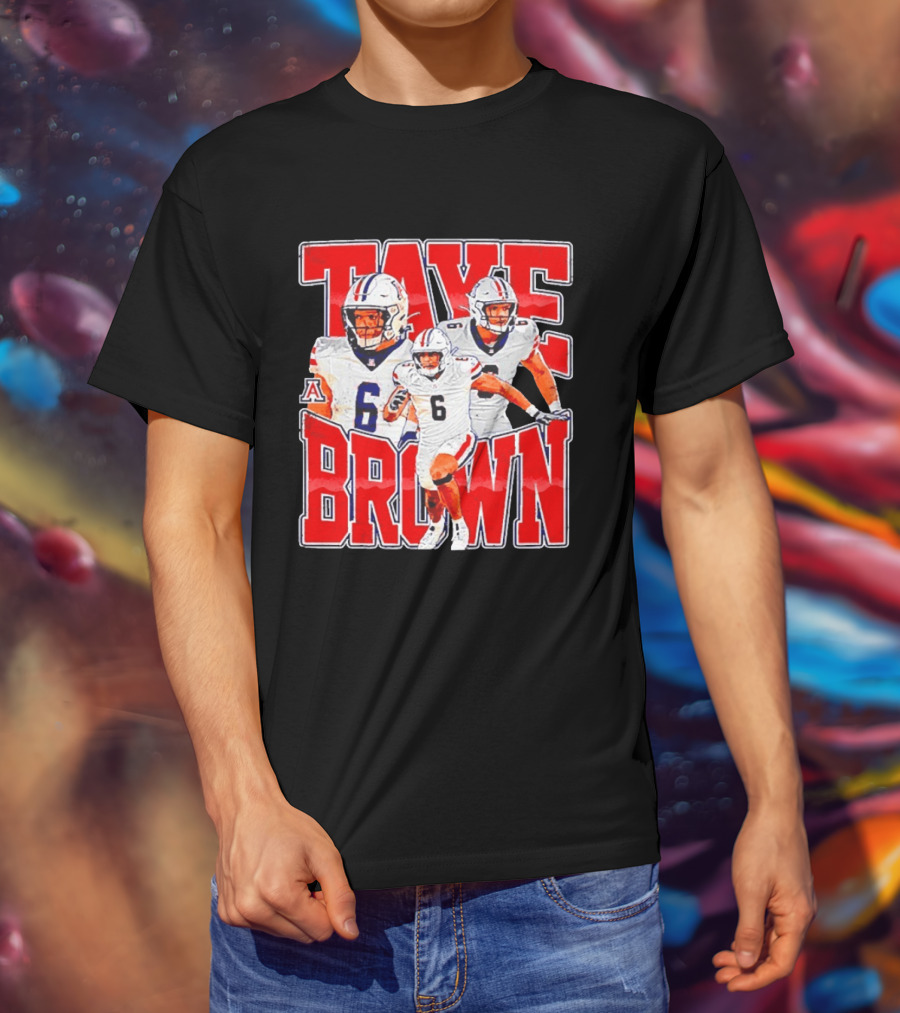 Taye Brown Arizona Wildcats Football Player Number 6 Collage T-Shirt