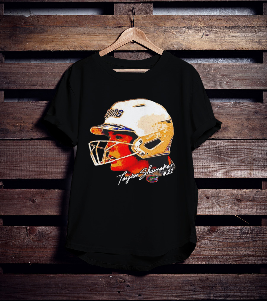 Taylor Shumaker Florida Gators Softball Big Head #21 T-Shirt