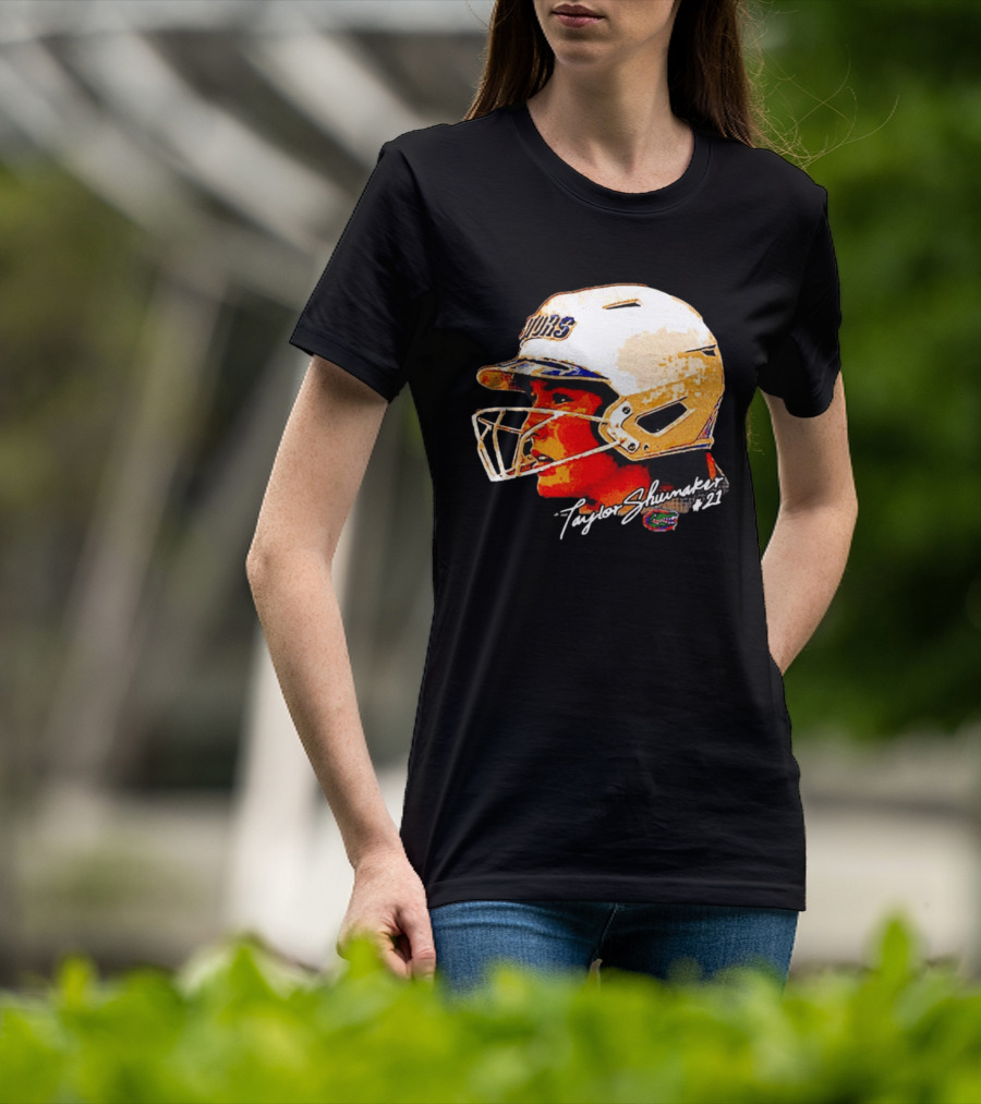 Taylor Shumaker Florida Gators Softball Big Head #21 T-Shirt