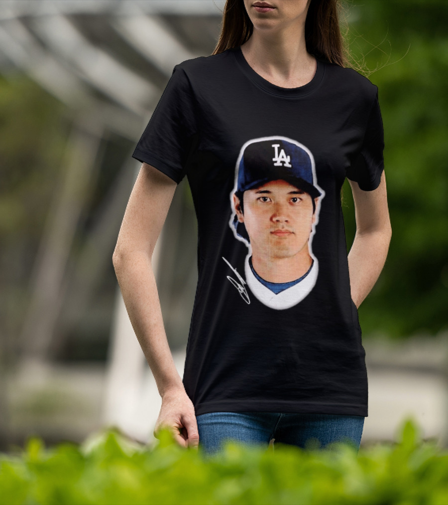 Los Angeles Dodgers Shohei Ohtani Headliner Authentic Baseball Fan Gear T-Shirt