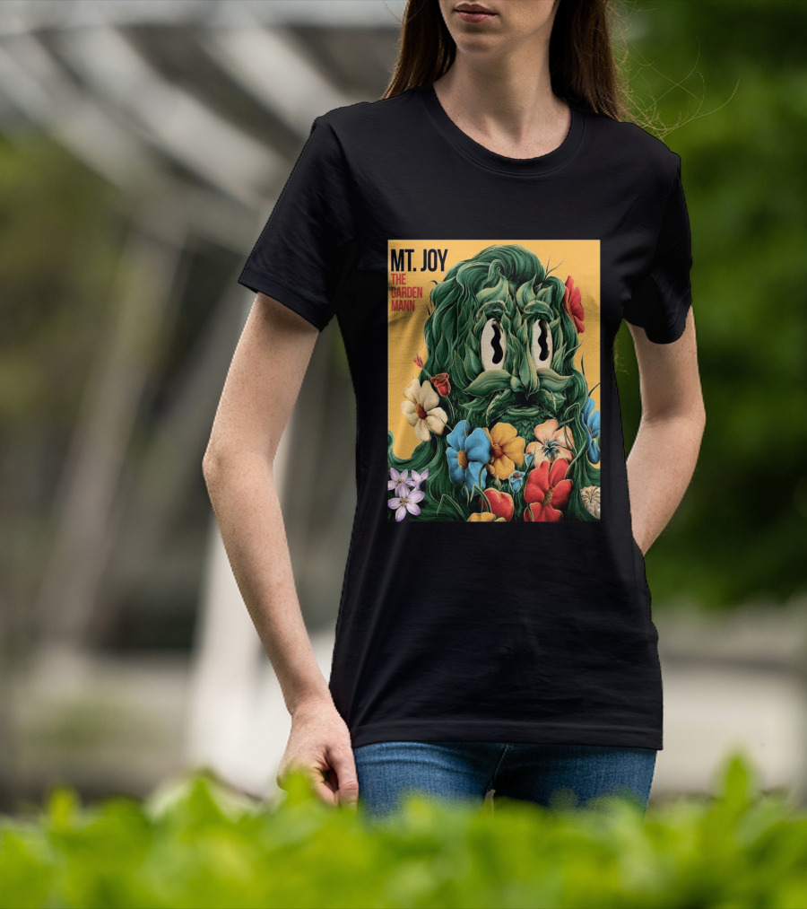 MT Joy The Garden Mann Album Floral Face T-Shirt