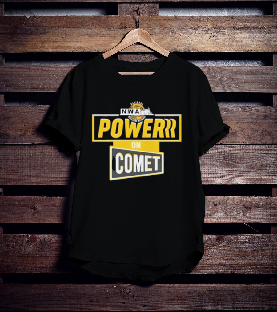 National Wrestling Alliance Powerrr On Comet Retro Sports Entertainment T-Shirt