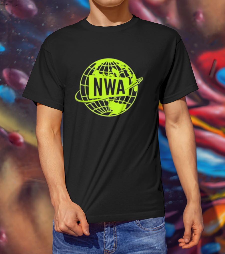 NWA National Wrestling Alliance Space Globe Comet Variant T-Shirt