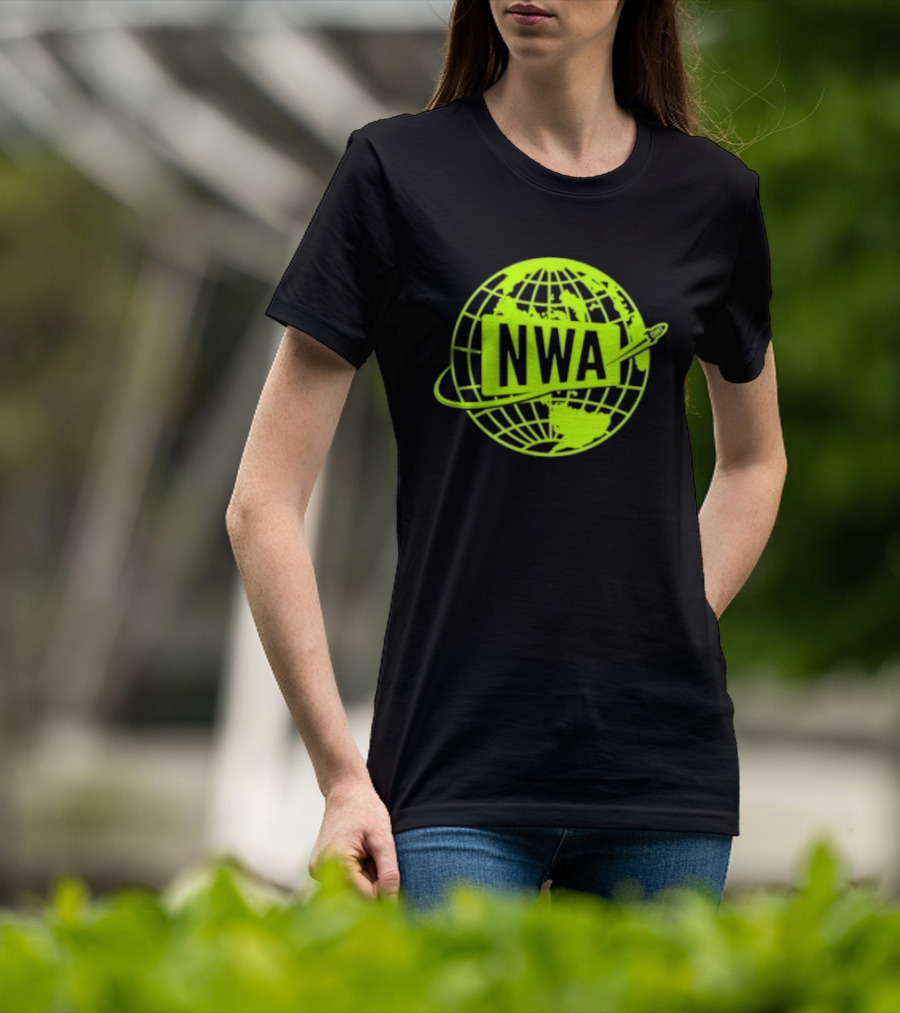 NWA National Wrestling Alliance Space Globe Comet Variant T-Shirt