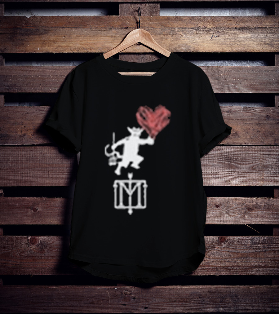 The Menzingers Heart Flame Devil Holding Heart T-Shirt