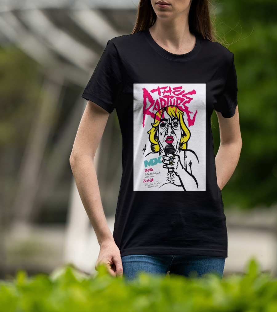 The Rapture 2026 México Tour Art MDX April 23 25 Live Performance T-Shirt