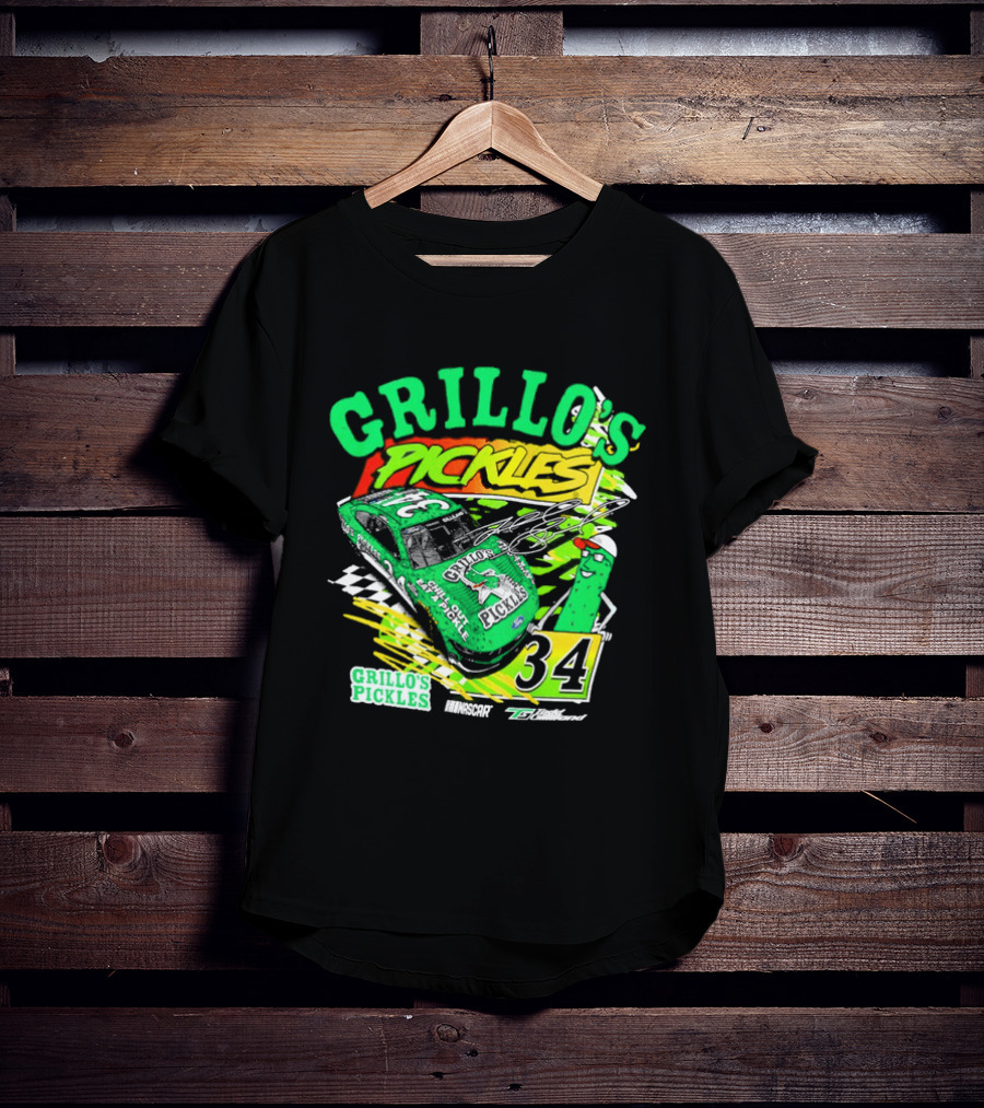 Grillo's Pickles Race Car Todd Gilliland Front Row Motorsports #34 T-Shirt