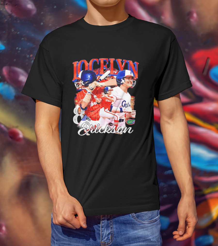Jocelyn Erickson Florida Gators Softball Player Collage T-Shirt