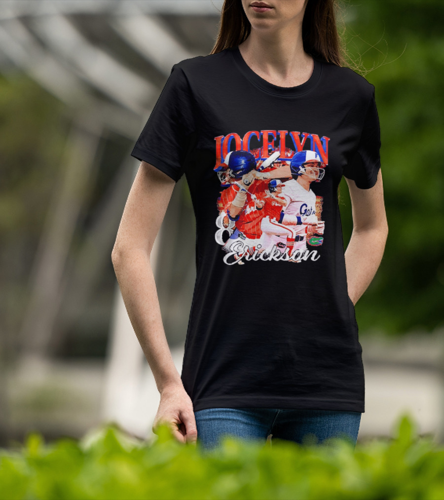 Jocelyn Erickson Florida Gators Softball Player Collage T-Shirt