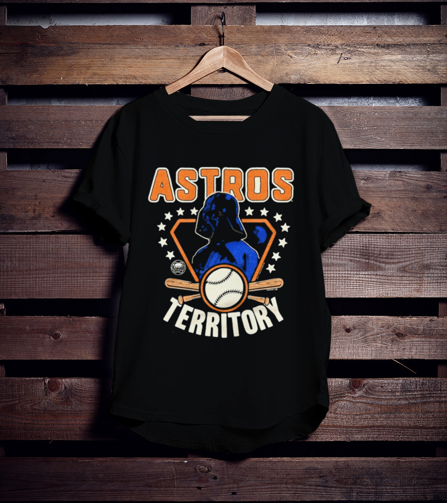 Youth Houston Astros Territory Star Wars Collaboration With Baseball And Darth Vader T-Shirt