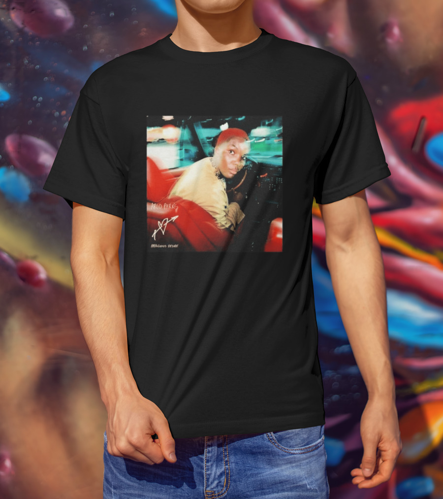 Arlo Parks Ambiguous Desire Heart Signature Vibrant Driving Scene T-Shirt