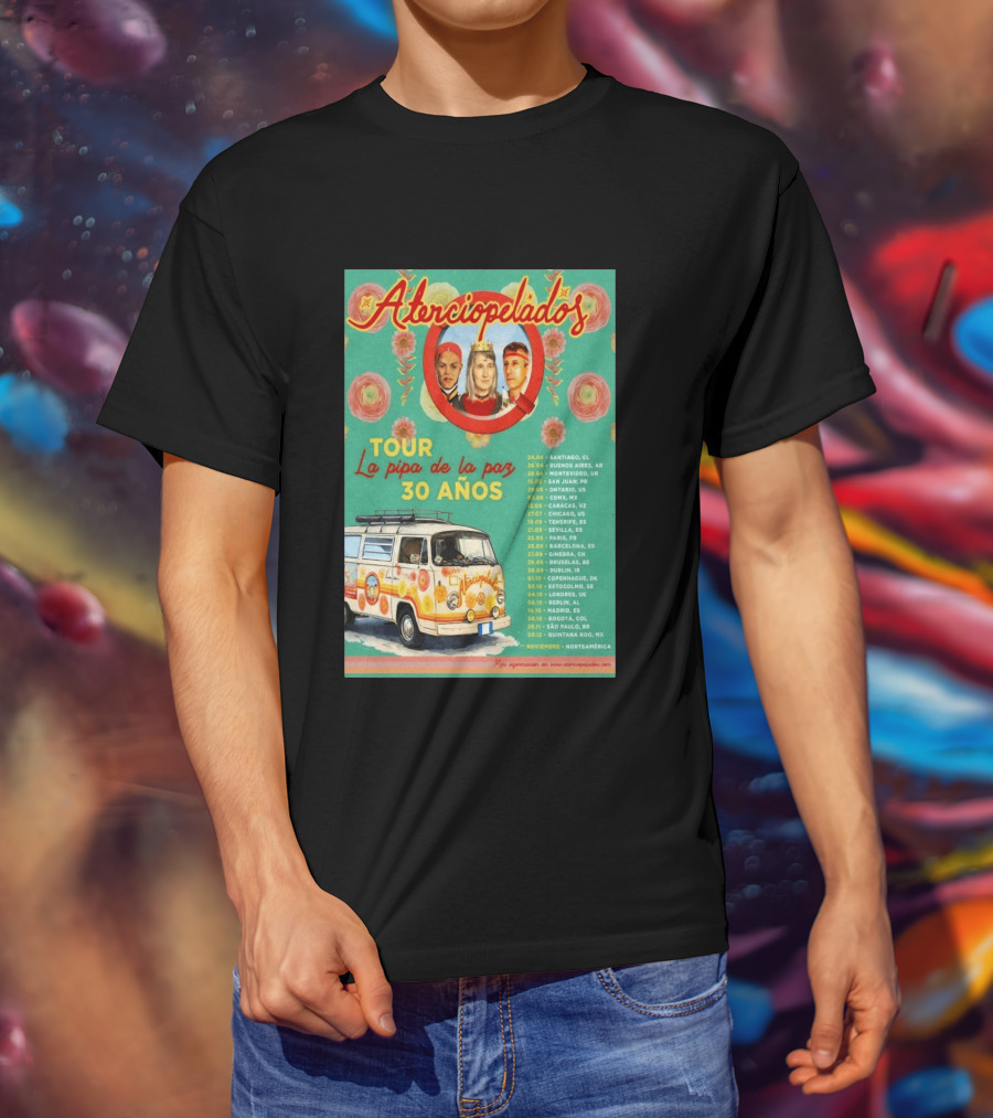 Aterciopelados Tour La Pipa De La Paz 30 Años 2026 Concert Dates And Locations T-Shirt