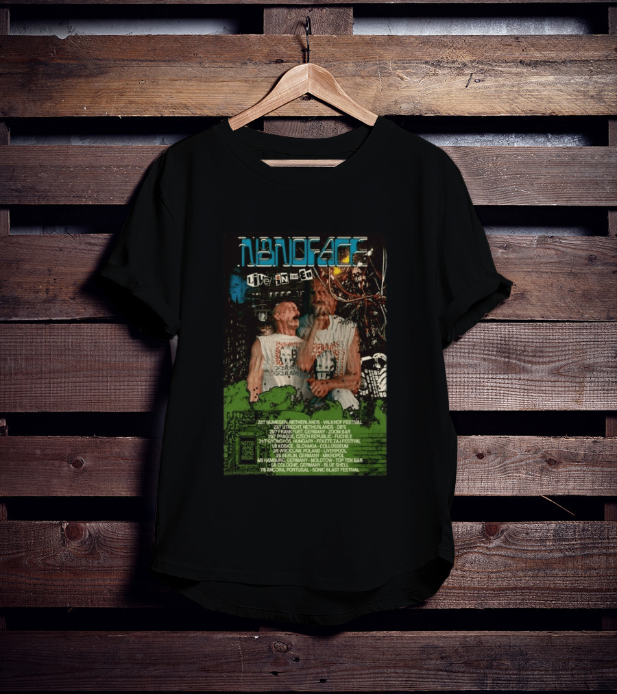 N8NOFACE Live In The EU Tour 2026 Valkhof Utrecht 2000 Leipzig Fekete Zaj Fusaichi Prague Liverpool Slovakia Portugal T-Shirt