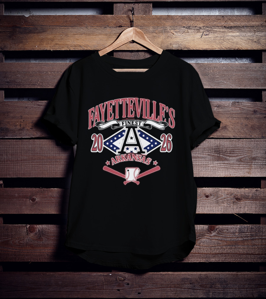 Fayetteville's Finest Baseball Arkansas 2026 Sports Team T-Shirt