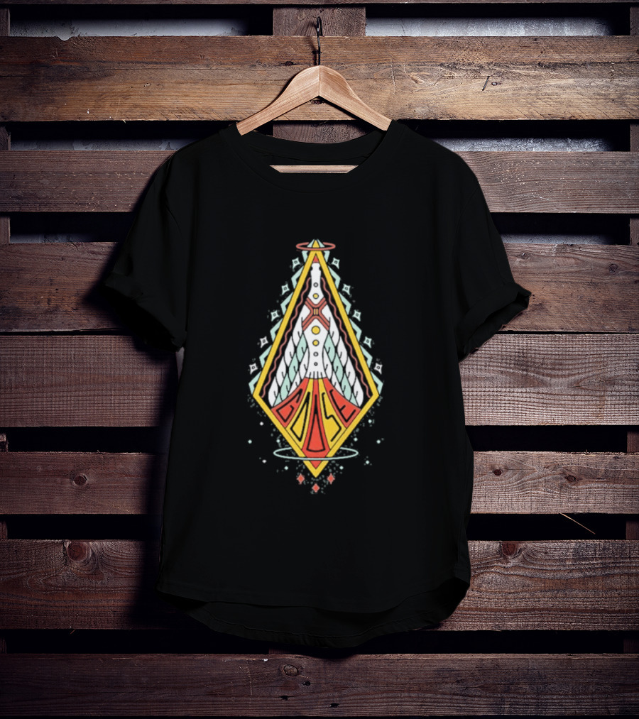 Goose Space Rocket Emblem Galactic Adventure T-Shirt