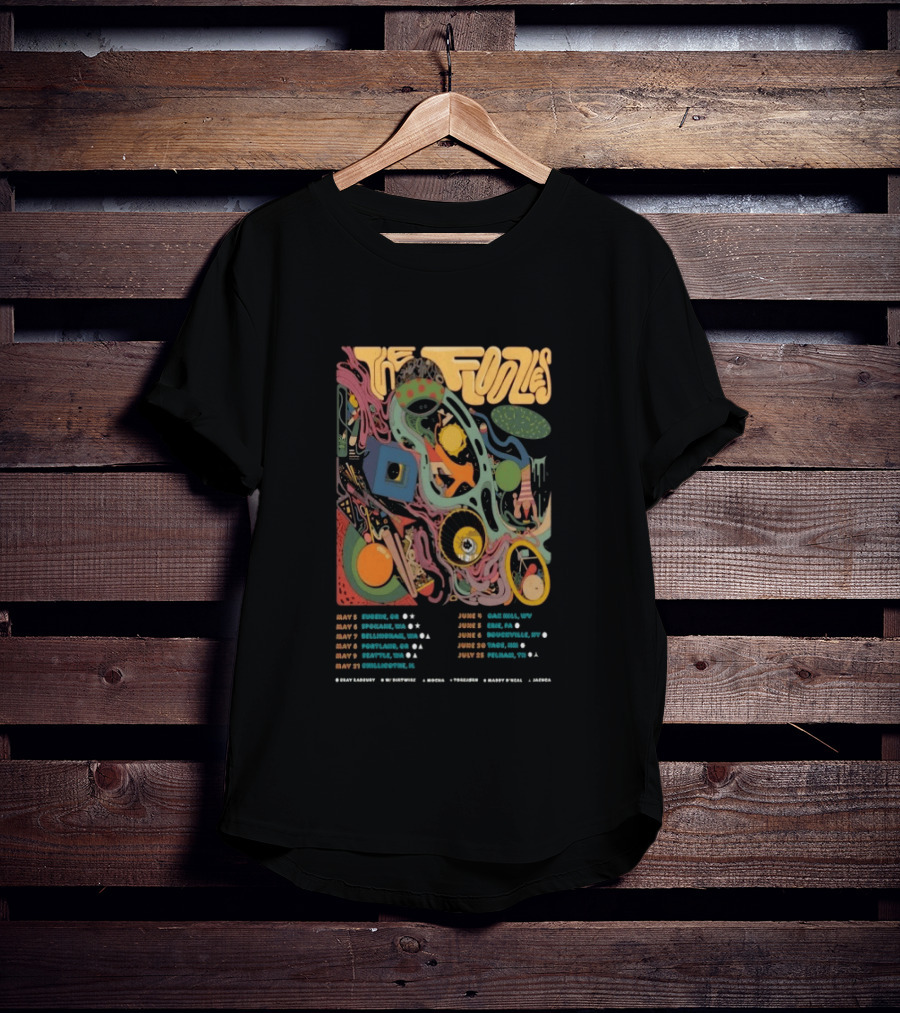 The Floozies Summer 2026 Tour Eugene Spokane Bend Portland Seattle Charlottesville Dates T-Shirt