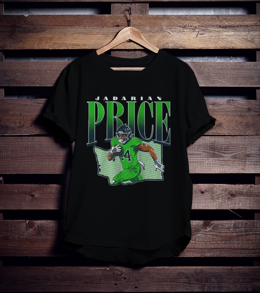 Jadarian Price Seattle Football 2026 Draft Prospect Player T-Shirt
