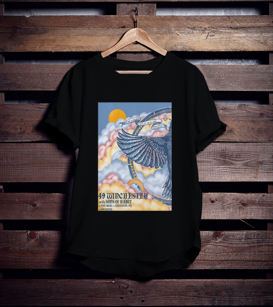 49 Winchester Sons Of Habit The Burl Lexington KY April 24 2026 Bird And Cloud T-Shirt