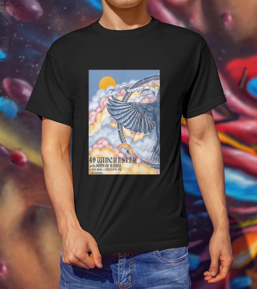 49 Winchester Sons Of Habit The Burl Lexington KY April 24 2026 Bird And Cloud T-Shirt