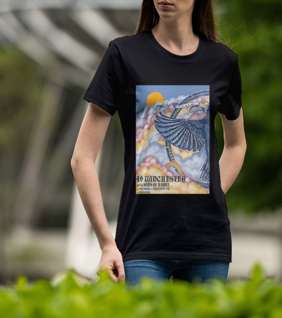 49 Winchester Sons Of Habit The Burl Lexington KY April 24 2026 Bird And Cloud T-Shirt
