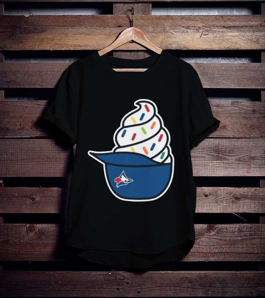 2026 Blue Jays Ice Cream Helmet Toronto Baseball Fan Cap Sundae T-Shirt