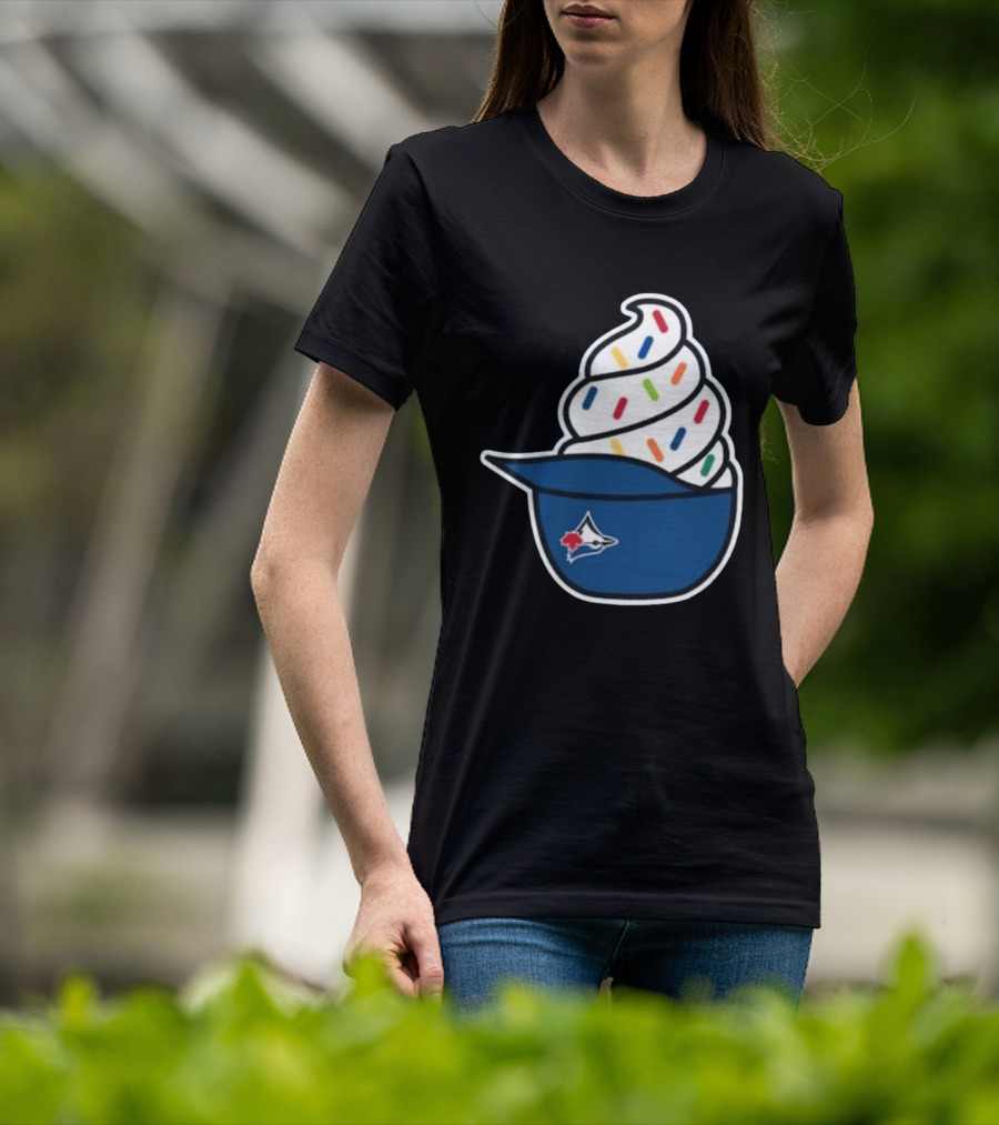 2026 Blue Jays Ice Cream Helmet Toronto Baseball Fan Cap Sundae T-Shirt