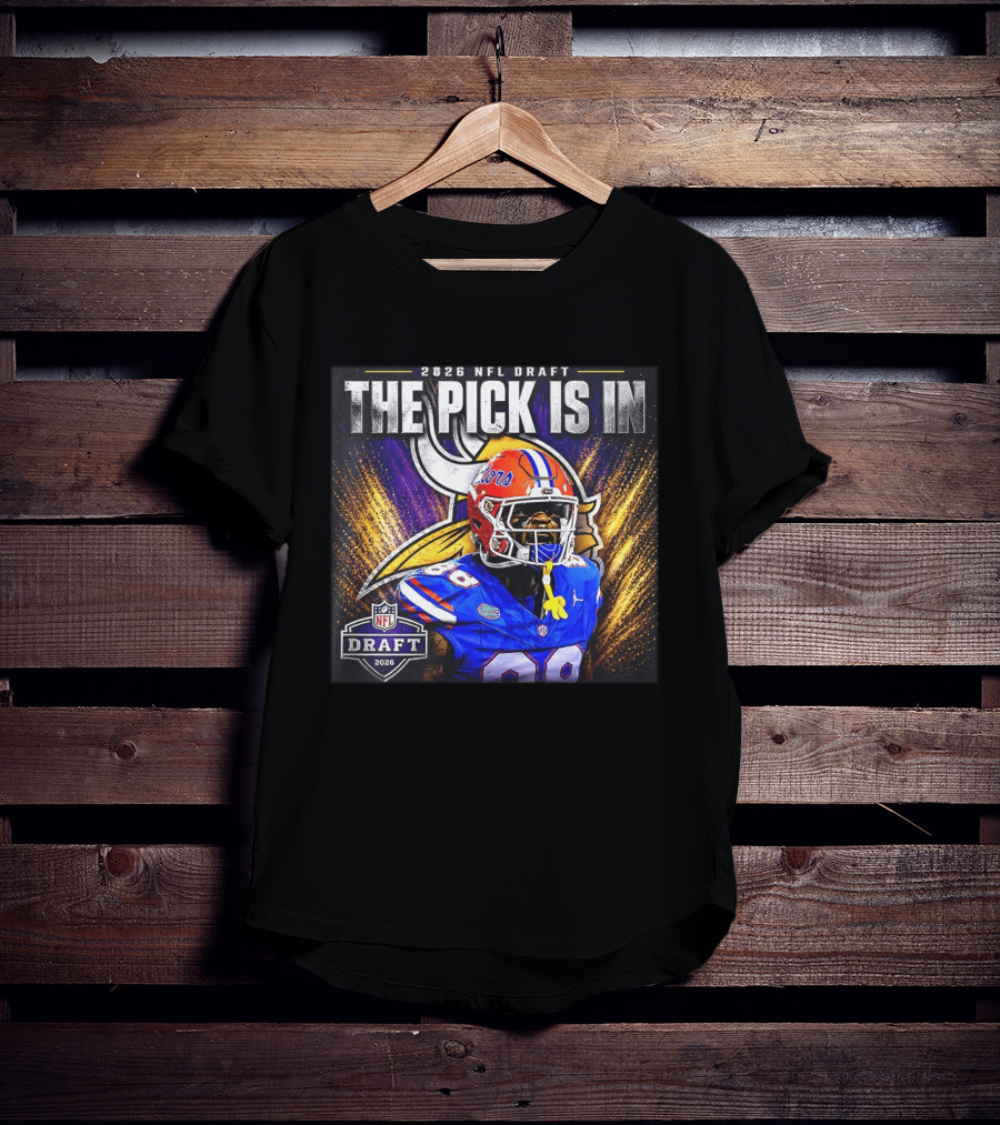 2026 NFL Draft The Pick Is In Minnesota Vikings Caleb Banks T-Shirt