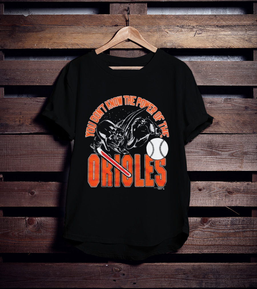 Star Wars X MLB 2026 You Don't Know The Power Of The Baltimore Orioles Dark Side Darth Vader T-Shirt