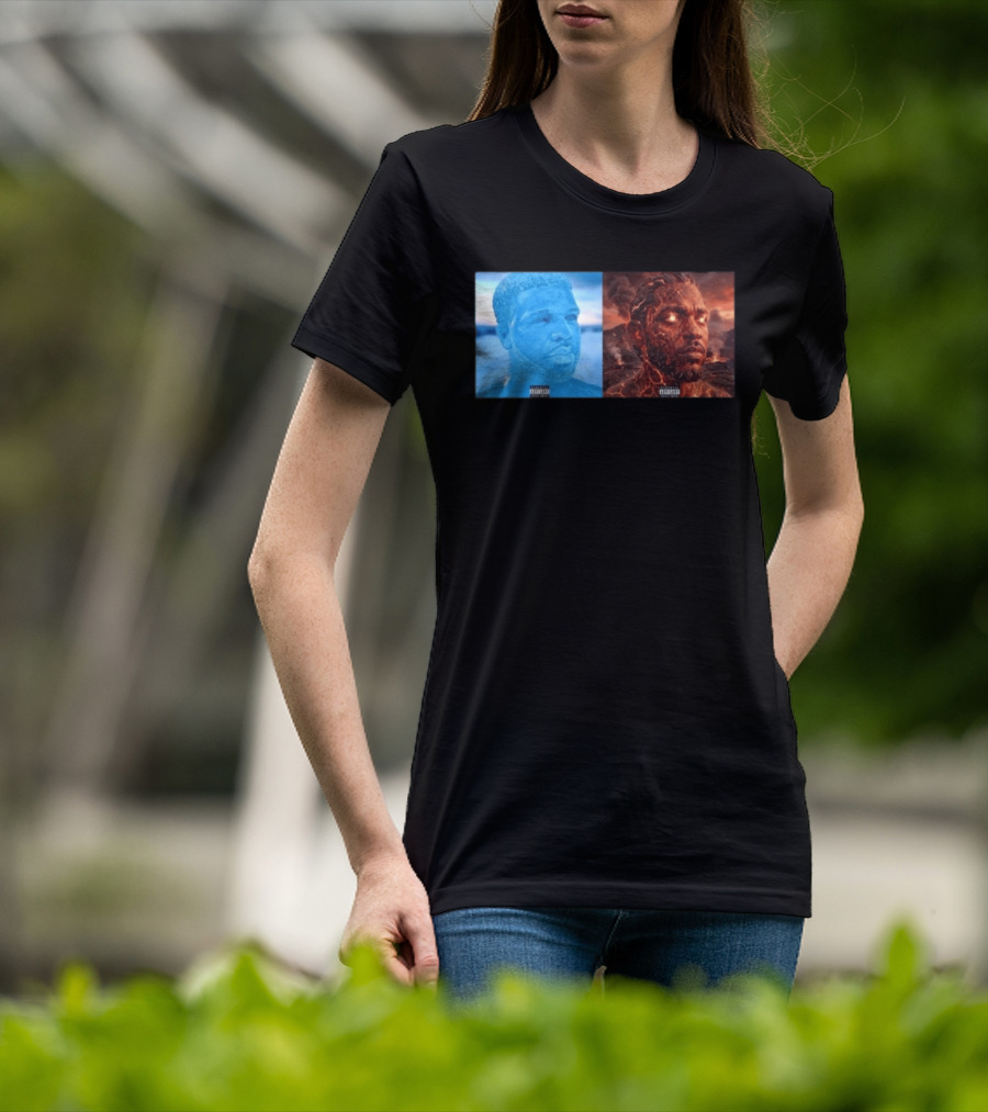 Drake Iceman Kendrick Lamar Fireman Album Cover Mashup T-Shirt