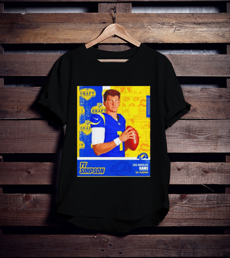 Ty Simpson Los Angeles Rams NFL Draft 2026 Quarterback Alabama T-Shirt