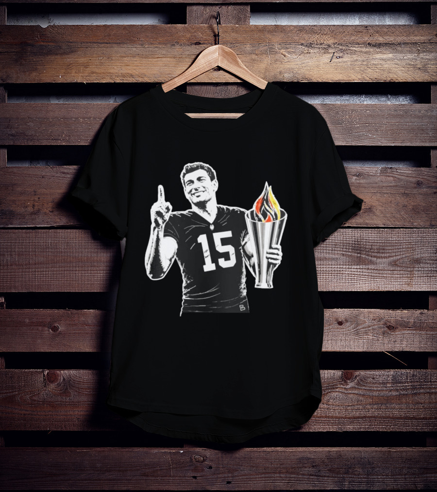 Las Vegas Torch Number 15 Football Player One Of 100 T-Shirt