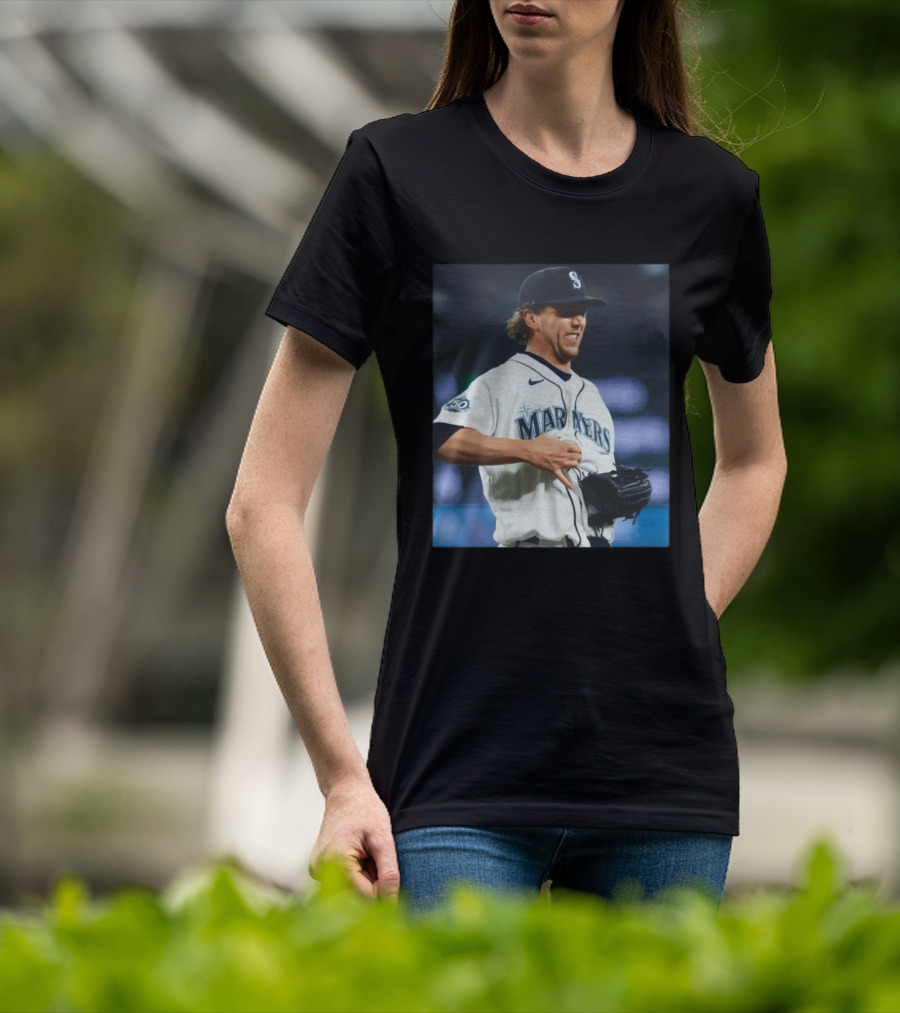 Mariners Baseball Nike Athlete Action Scene MLB T-Shirt