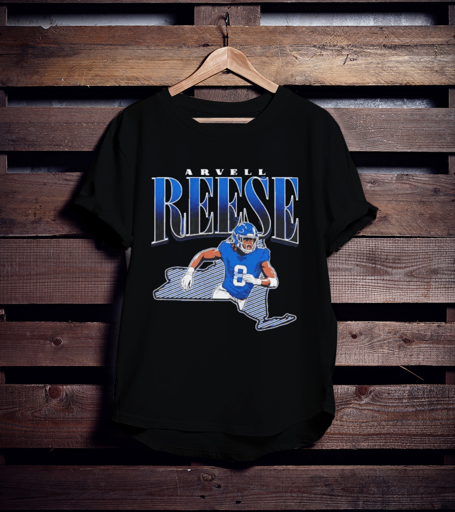 New York Giants Arvell Reese 8 State Star Player T-Shirt