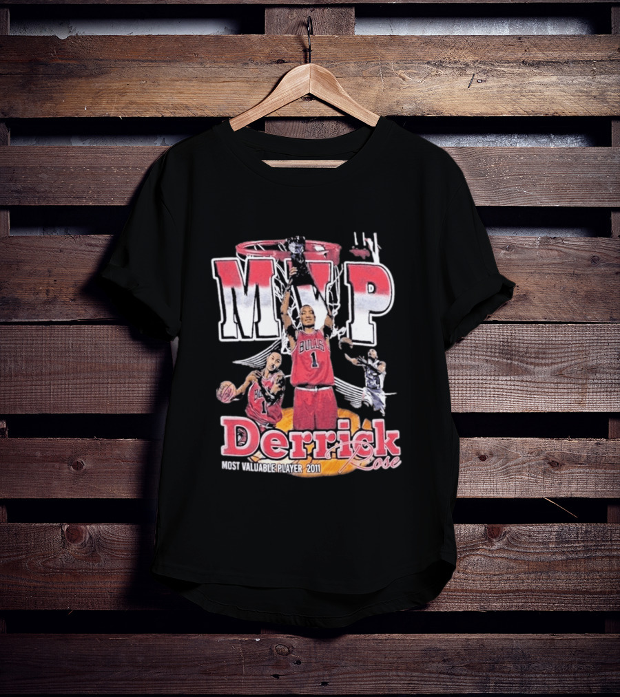 MVP Derrick Rose Chicago Bulls Most Valuable Player 2011 T-Shirt