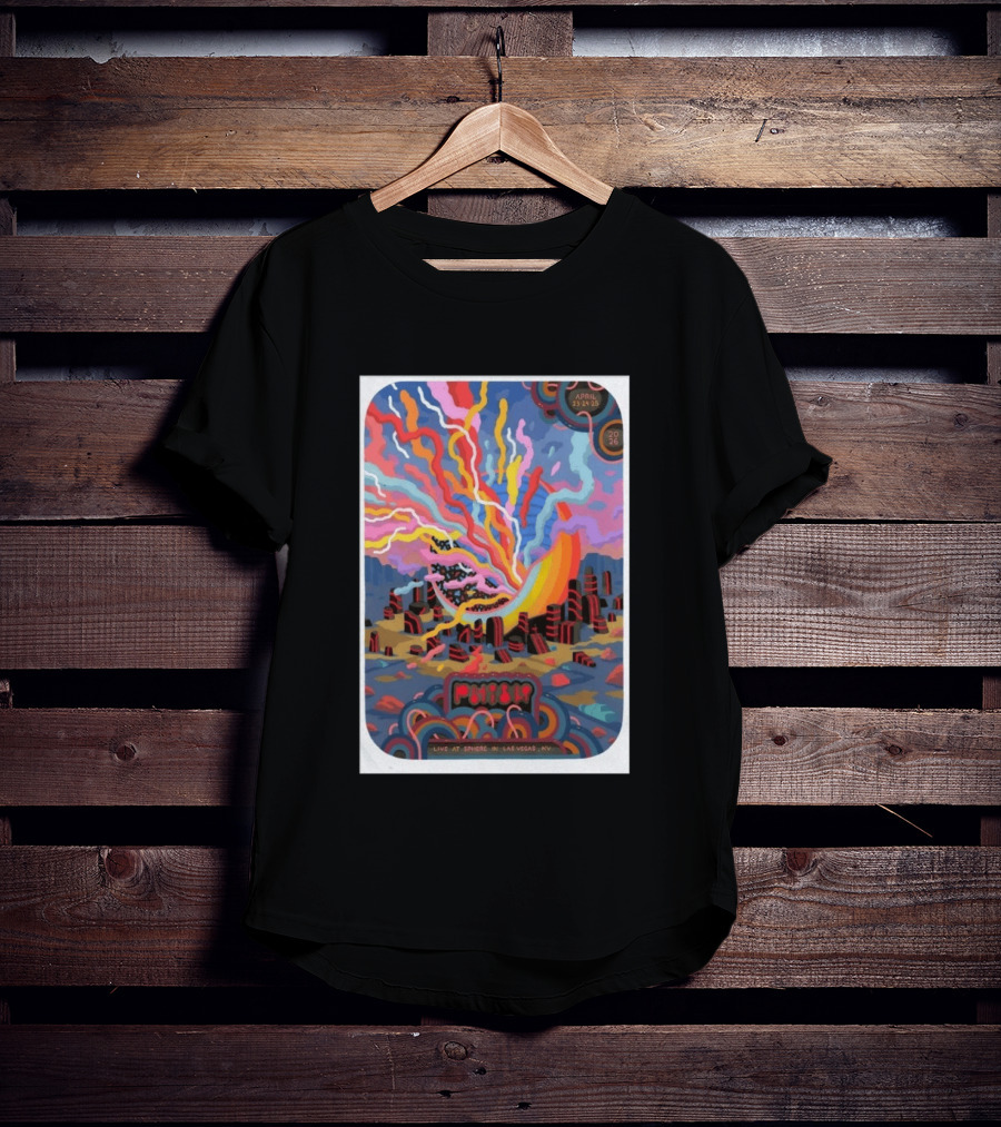 Phish Live At Sphere Las Vegas April 23 24 2026 Psychedelic Art Event T-Shirt