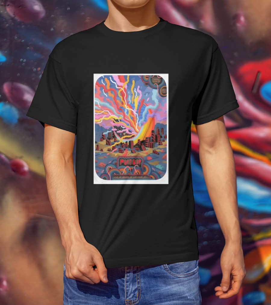 Phish Live At Sphere Las Vegas April 23 24 2026 Psychedelic Art Event T-Shirt