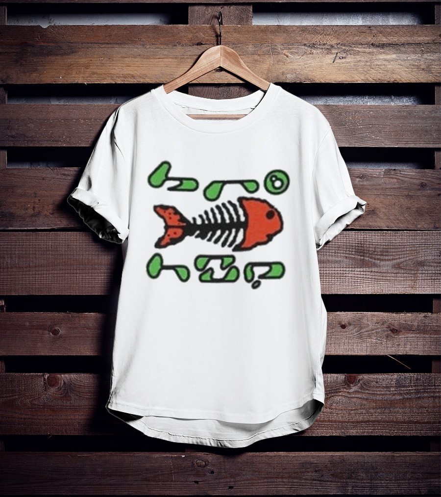 Bronze56k Fish Tech Forest Skeleton T-Shirt