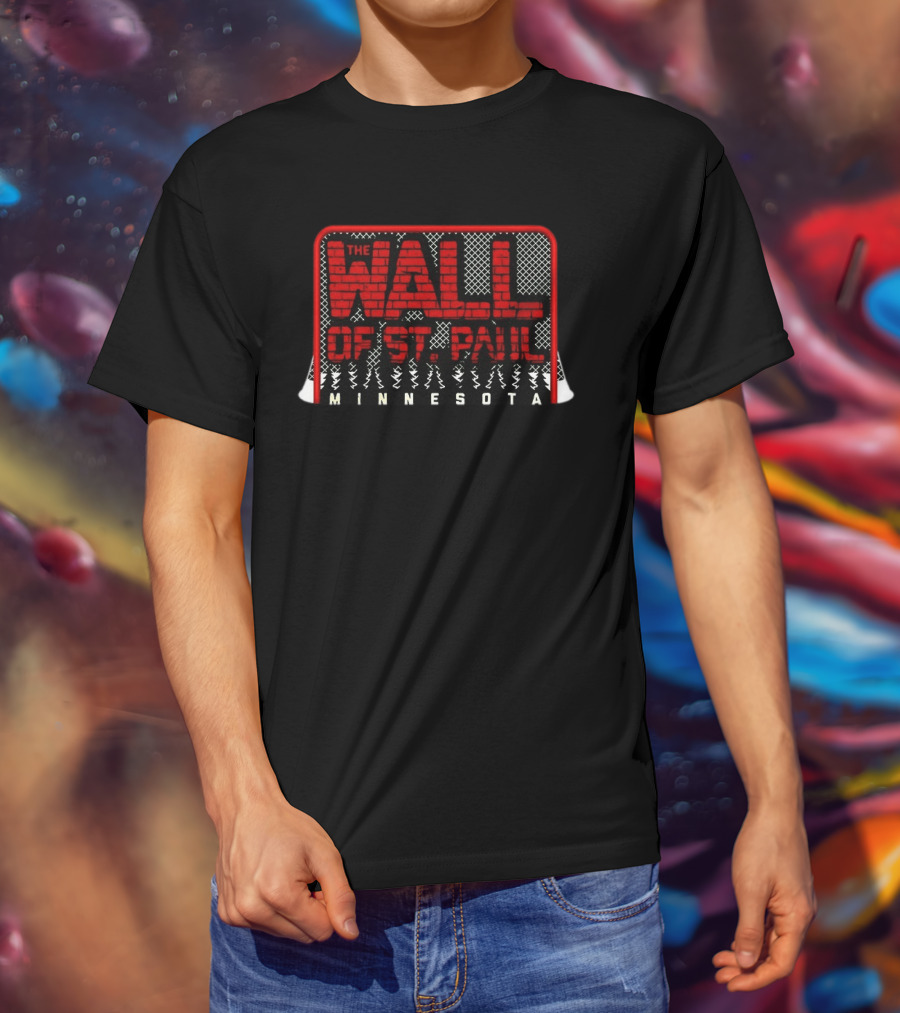 Jesper Wallstedt The Wall Of St. Paul Minnesota Wild NHL T-Shirt