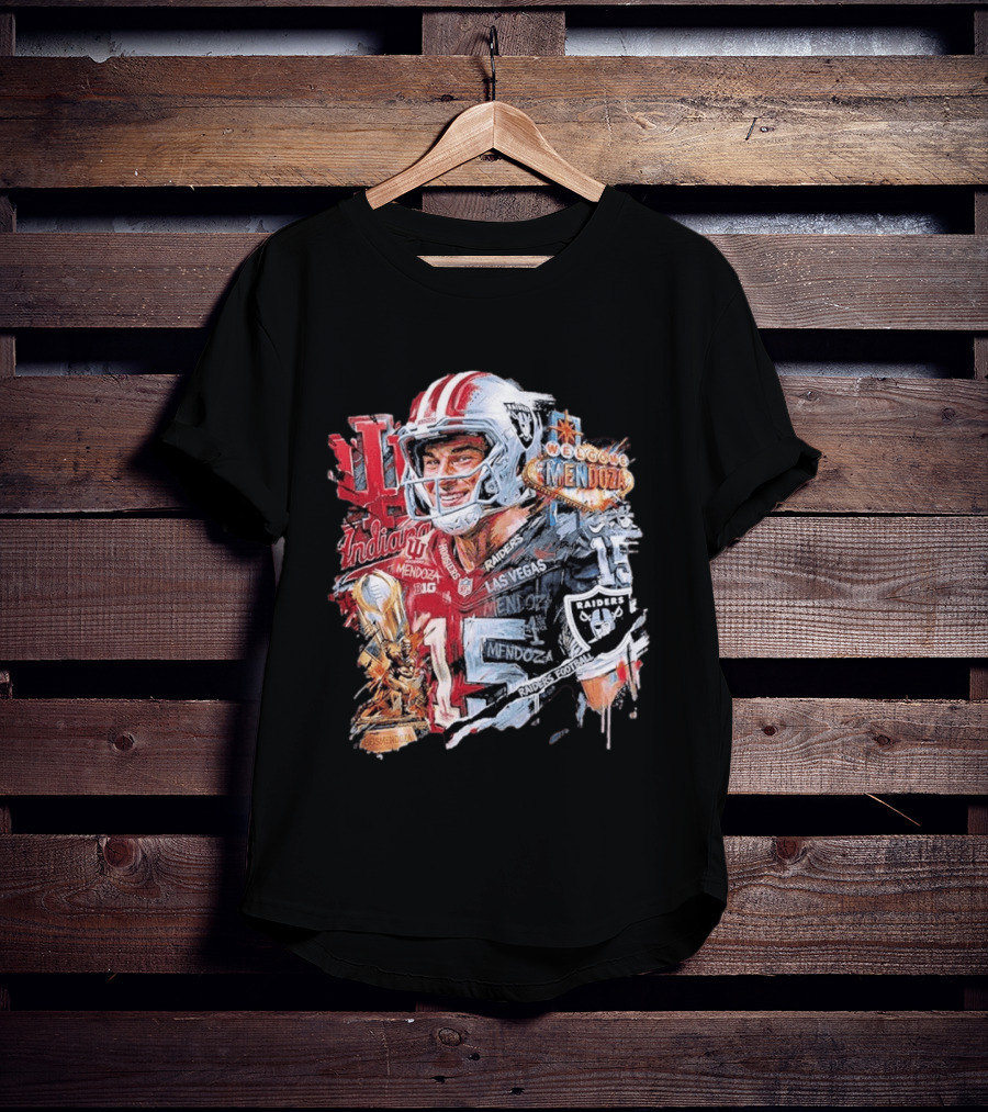 Las Vegas Raiders Football Welcome Mendoza Raiders Indiana 15 T-Shirt