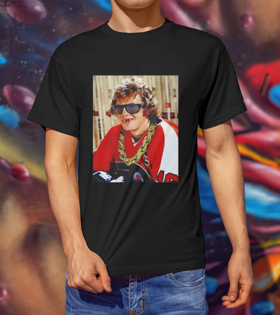 Philadelphia Flyers Bobby Clarke Retro Style Smile Iconic 1970s Nostalgia T-Shirt