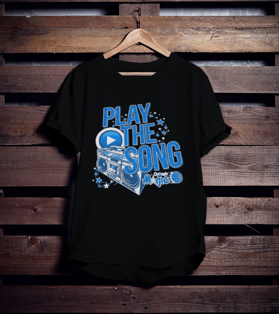 Play The Song Orlando Magic Boombox And Stars T-Shirt