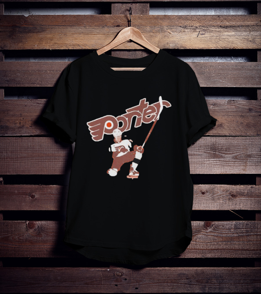 Porter Martone Philadelphia Flyers Hockey Player Action Pose T-Shirt