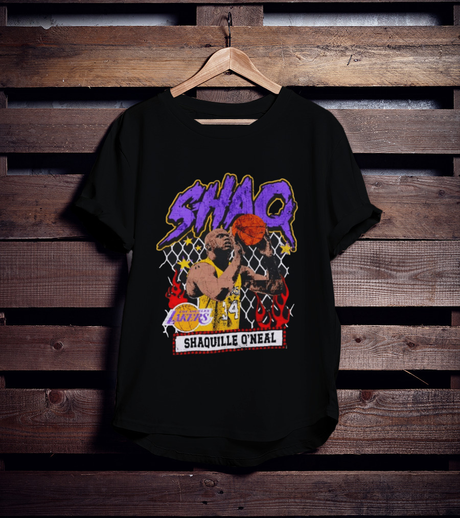 Shaquille O'Neal Shaq Los Angeles Lakers Basketball Icon 34 T-Shirt