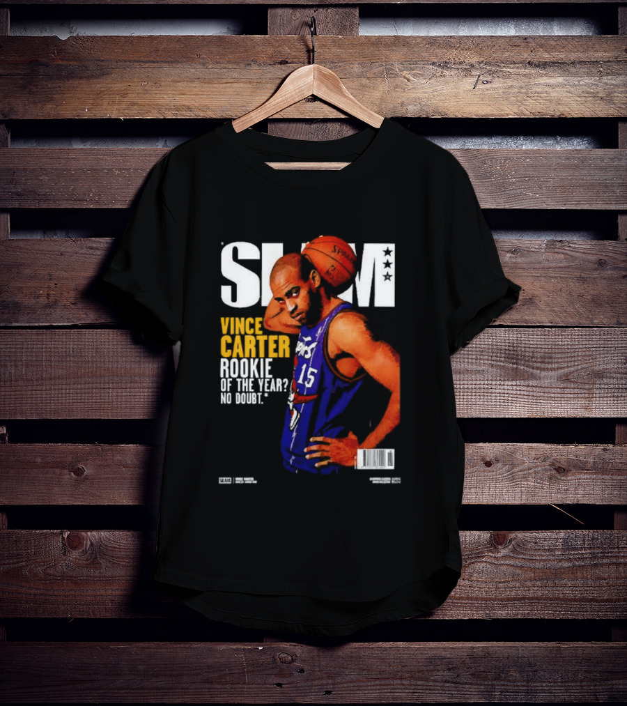 Slam Vince Carter Toronto Raptors Rookie Of The Year No Doubt T-Shirt
