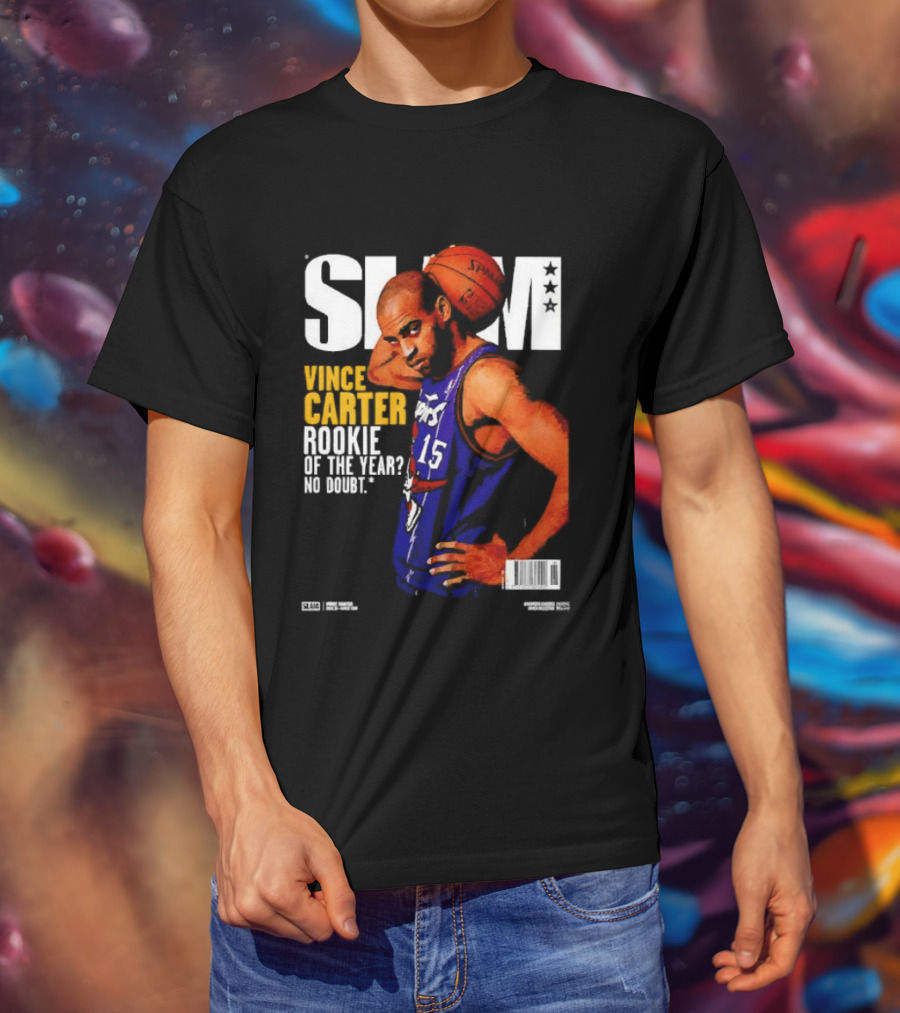 Slam Vince Carter Toronto Raptors Rookie Of The Year No Doubt T-Shirt