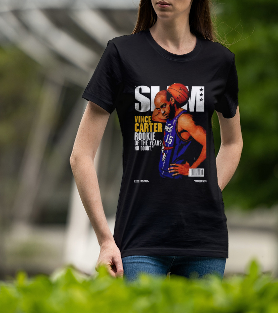Slam Vince Carter Toronto Raptors Rookie Of The Year No Doubt T-Shirt