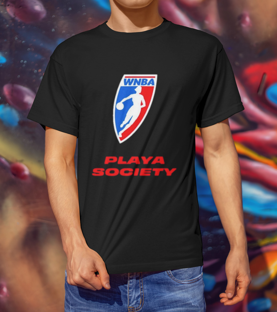 WNBA Playa Society Women's National Basketball Association T-Shirt